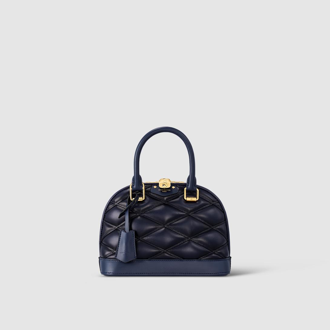 Túi Louis Vuitton Alma Bb Malletage Nữ Xanh Navy